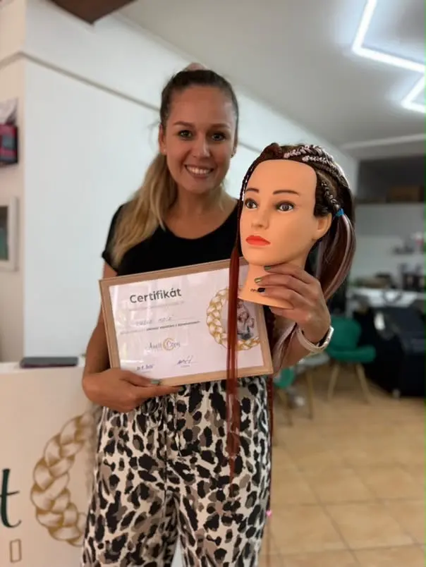 Lucky copánky s certifikátem po absolvování kurzu zaplétání